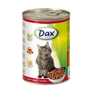 DAX - hovädzie - kúsky pre mačku 415g