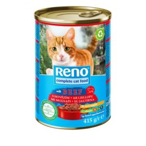 RENO Cat konzerva kúsky - hovädzie 415g