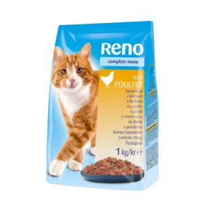 RENO granule mačka 1kg hydinové