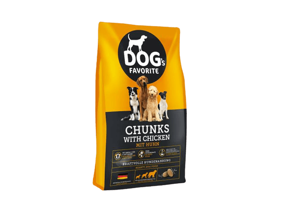 DOGS FAVORITE CHUNKS WITH CHICKEN 15KG