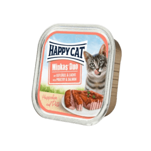 HAPPY CAT DUO MENU GEFLUGEL&LACHS 100G HYDINA+LOSOS