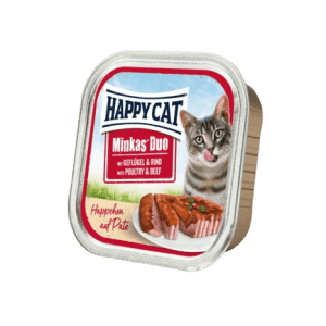 HAPPY CAT DUO MENU GEFLUGEL&RIND 100G HYDINA+HOVADZIE