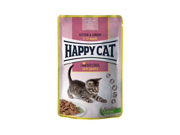 HAPPY CAT KAPS.MIS KIT&JUN LAND-GEFLUGEL 85g