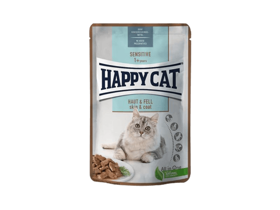 HAPPY CAT KAPS.SENSITIVE MIS HAUT&FELL 85g