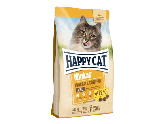 HAPPY CAT MINKAS HAIRBALL CONT.GEFLUGEL 10kg